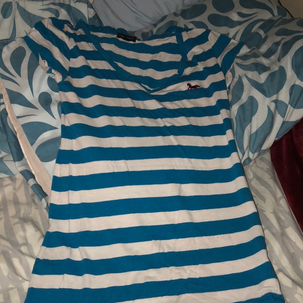 Blue & White Striped Shirt